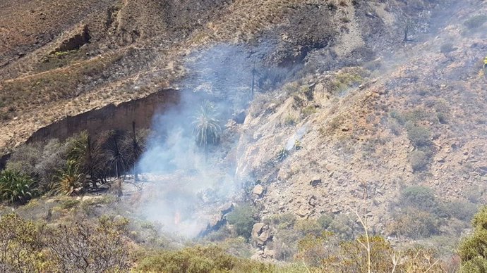 Descartan que el incendio de Fataga (Gran Canaria) se haya producido por causas 