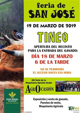 Rural.- Tineo celebra el martes la tradicional feria ganadera de San José, con v