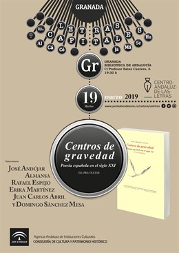 Granada.- El Centro Andaluz de las Letras presenta la antología 'Centros de grav
