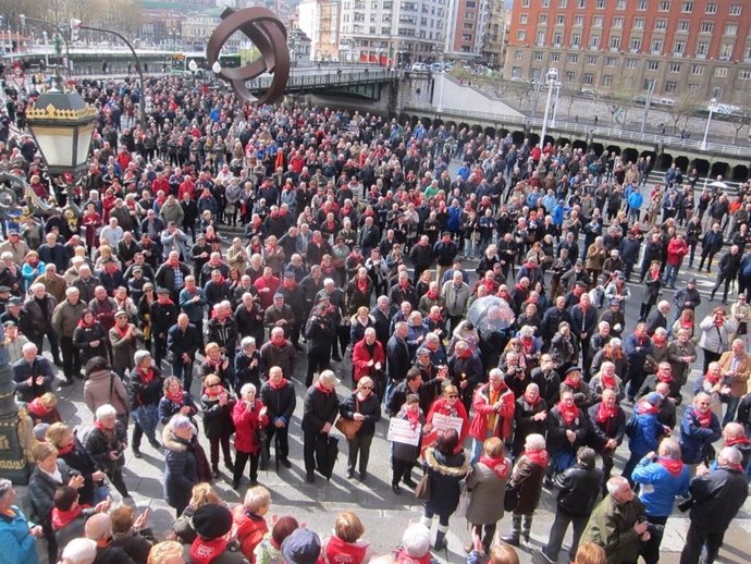 Pensionistas vascos pedirán el 28 de marzo a la consejera de Trabajo que el Gobi