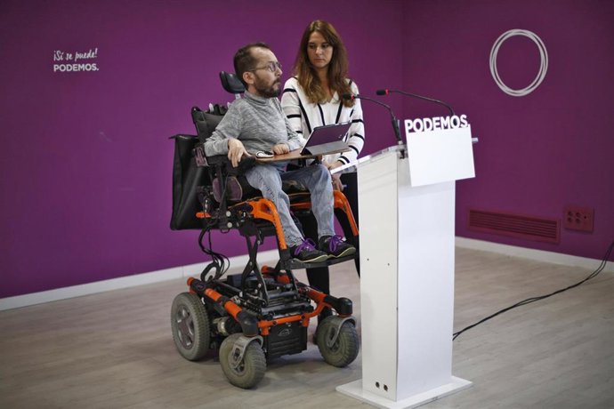 Rueda de prensa de Podemos tras el Consejo de Coordinación del partido