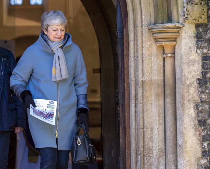 UK Prime Minister attends church service in England