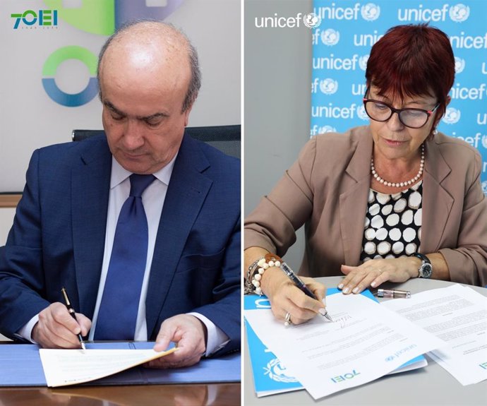 UNICEF y la OEI firman un acuerdo para fortalecer los sistemas educativos de Amé