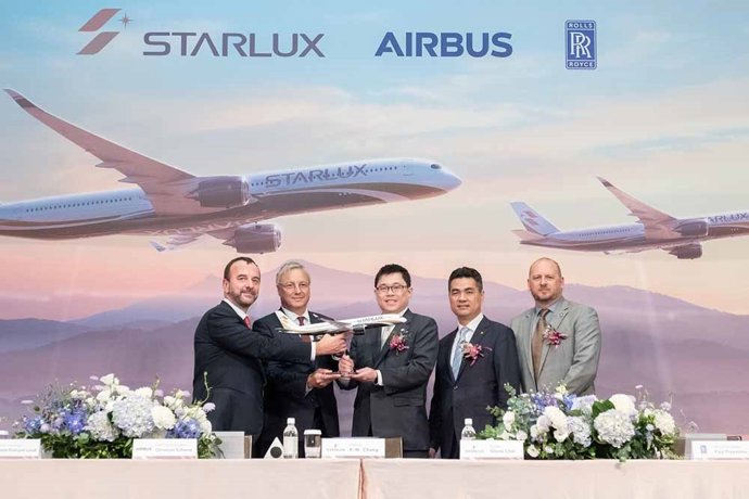 Starlux Airlines compra 17 aviones A350 XWB a Airbus, valorados en xxx millones