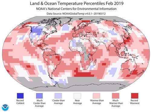 2019 Registró El Quinto Febrero Más Caluroso En El Mundo Desde 1880
