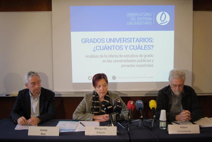 Crece un 13% la oferta de grados en las universidades españolas en una década se