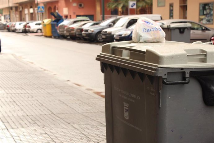 Contenedor, basura, reciclaje, bolsa, suciedad