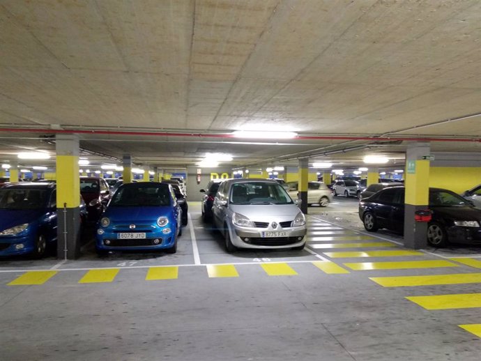 Parking, aparcamiento del Hospital Universitario Central de Asturias, HUCA