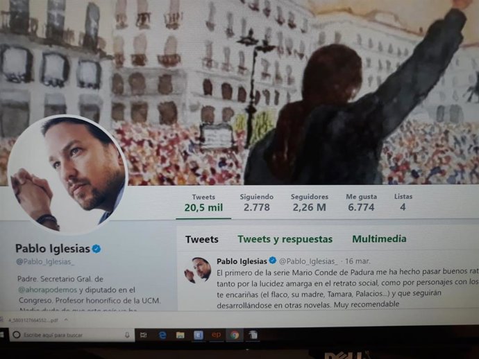 28A.- Iglesias, El Candidato Más Seguido En Twitter Y Facebook, Y Abascal, En In
