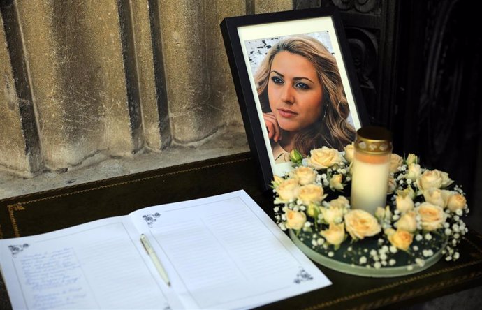 Funeral en memoria de la periodista Viktoria Marinova en Ruse