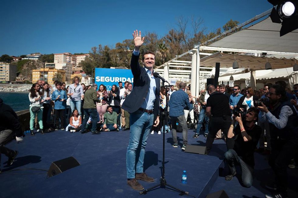 Pablo Casado clausura un acto del PP de Málaga