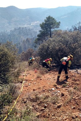 Incendios.- Estabilizado el incendio forestal declarado en Paterna del Madera (A