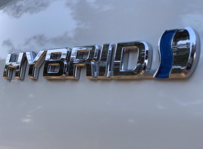 Logotipo de vehículo hibrido de Toyota