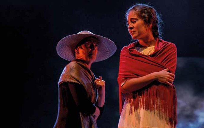 Huelva.- El grupo Tiflonuba, que cuenta con actores con discapacidad visual, par