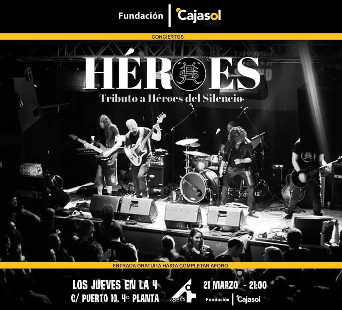 Huelva.- Cajasol.- Fundación Cajasol acoge un tributo a Héroes del Silencio dent