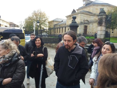 Pablo Iglesias en Gernika