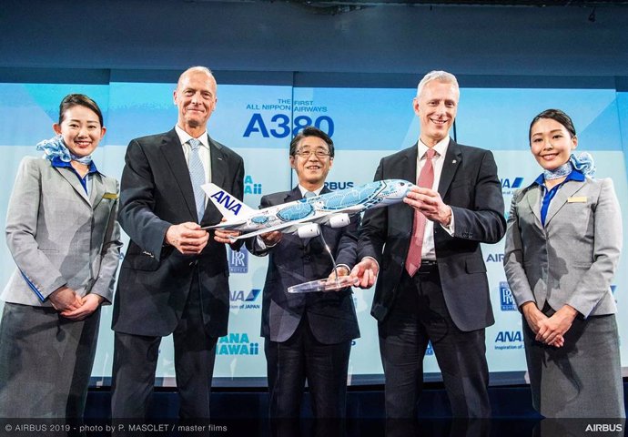 La japonesa ANA recibe su primer A380, entrega que