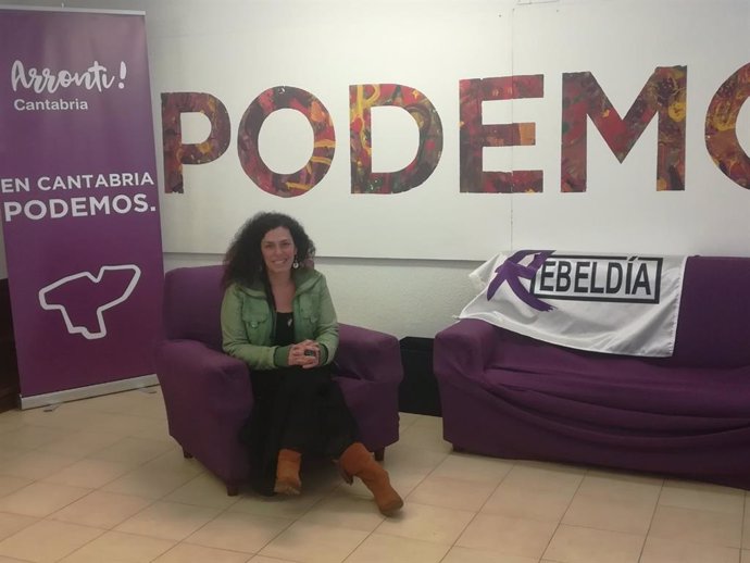 Mónica Rodero, candidata de Podemos a la Presidencia de Cantabria