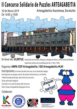 El II Concurso Solidario de Puzzles del colegio Arteagabeitia de Barakaldo recau