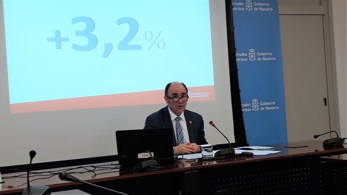 Manu Ayerdi presenta los datos del PIB de Navarra de 2018