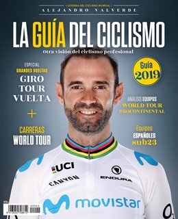 Ciclismo.- Valverde, portada de La Guía del Ciclismo 2019