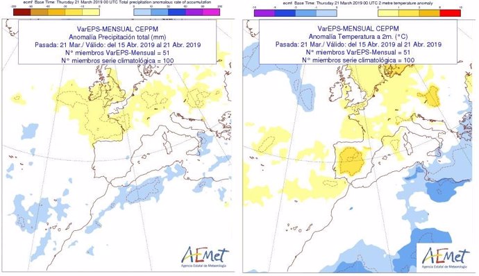 La Aemet prevé dos semanas sin lluvias significativas en CyL y temperaturas más 