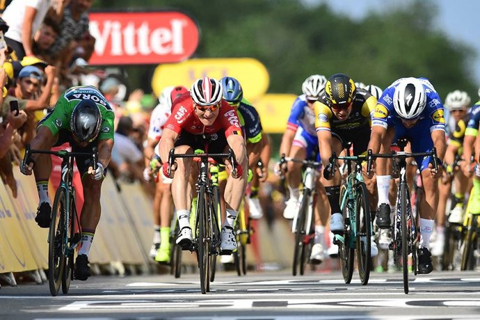 Final de la cuarta etapa del Tour de Francia 2018