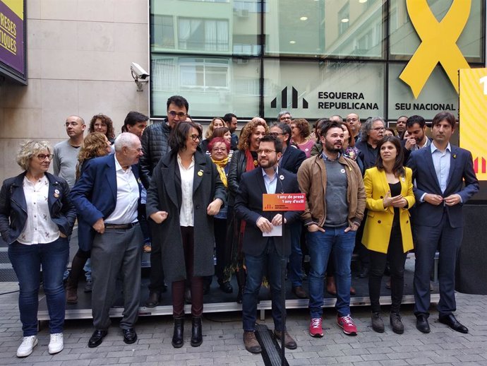 Rovira crida a defensar el projecte d'ERC "fins al final" un any després del seu