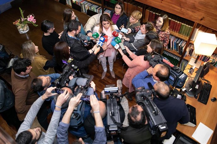  Susana Díaz, interviene en un encuentro  con motivo del Día Internacional contr