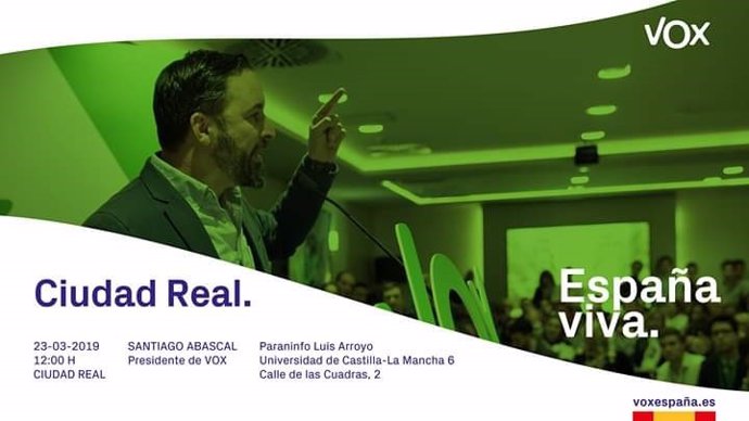 28A.- Abascal Protagoniza Este Sábado En El Paraninfo De Ciudad Real Un Acto De 