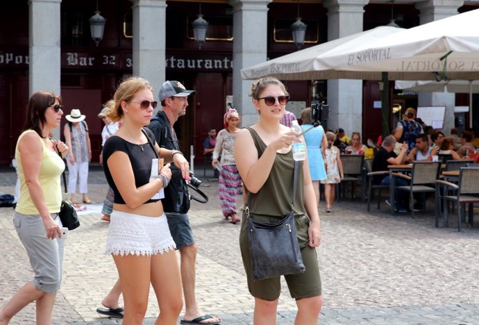 Turistas en Madrid