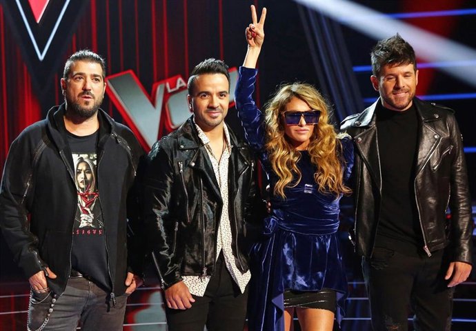 Bustamante, Miriam, Antonio José, Orozco, Luis Fonsi, Pablo López y Paulina, act