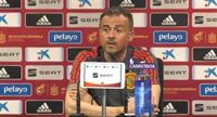 Luis Enrique: "Me encantaría tener un once fijo, pero eso ahora es irreal"