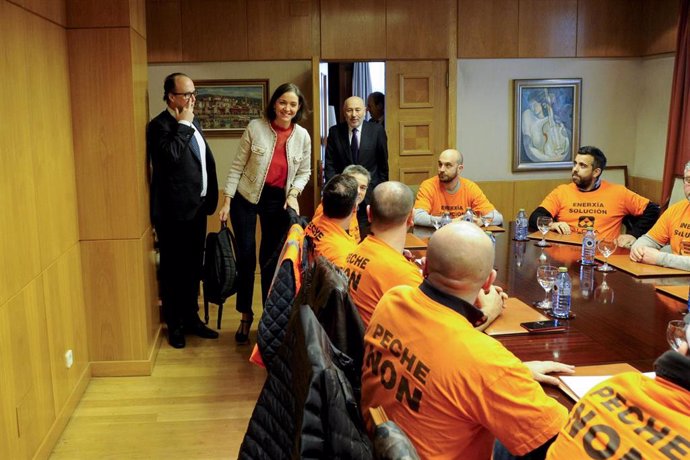 Reunión en A Coruña de la ministra de Industria, Comercio y Turismo, Reyes Marot