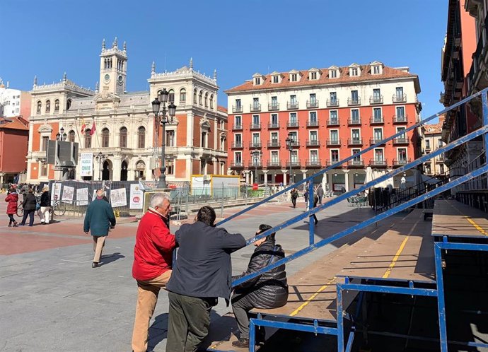 La Junta de Cofradías de Valladolid podrá instalar las gradas en la Plaza Mayor 