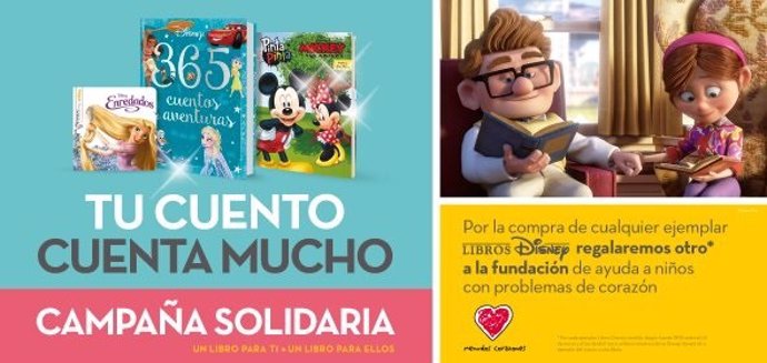 Empresas.- Disney y Planeta inician una campaña solidaria con libros a favor de 