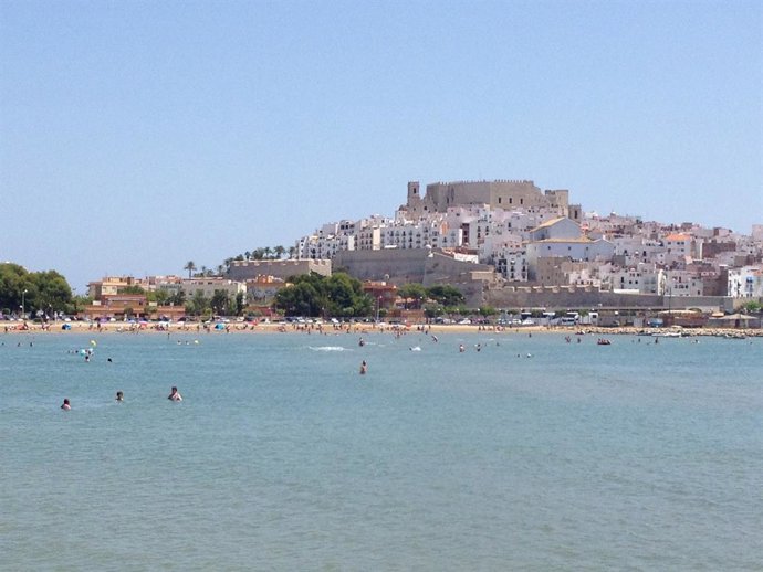 Imagen de la playa de Peñíscola (Castellón)