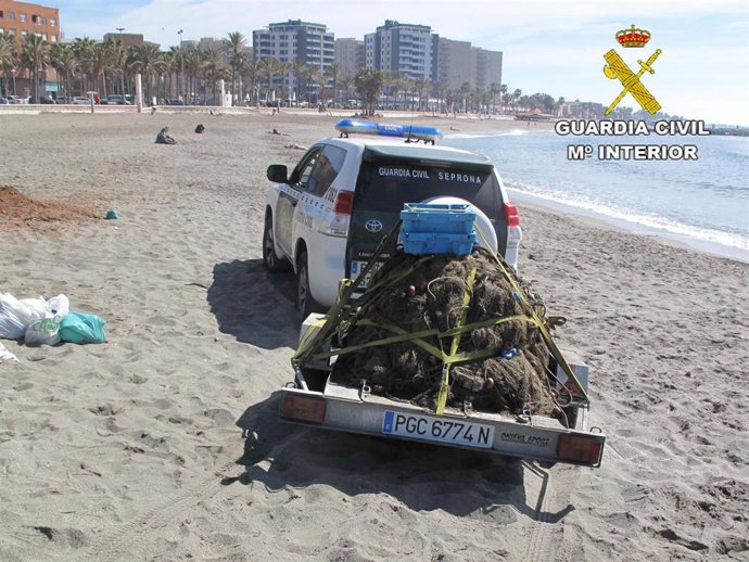 Almería.- La Guardia Civil interviene más de 500 kilos de pescado sin trazabilid