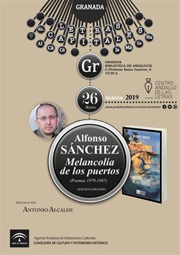 Granada.- El Centro Andaluz de las Letras presenta el poemario 'Melancolía de lo