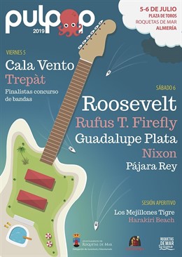 Roosevelt, Rufus T. Firefly, Guadalupe Plata, Nixo y Cala Vento, en el festival 