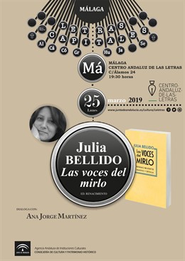 Málaga.- Julia Bellido y Justo Navarro presentan sus nuevos libros en Málaga en 