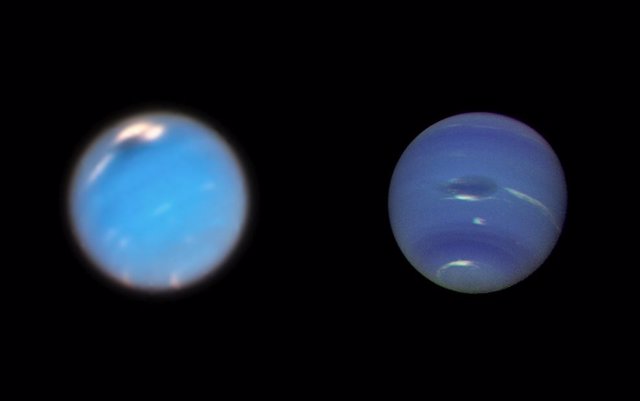 Primer gran mancha oscura en formación descubierta en Neptuno