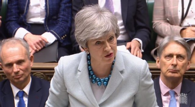 Theresa may statement on Brexit at House of Commons in London