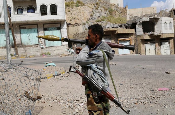 Miembro de fuerzas opositoras en Yemen