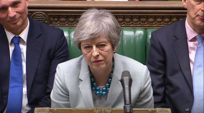 Theresa may statement on Brexit at House of Commons in London