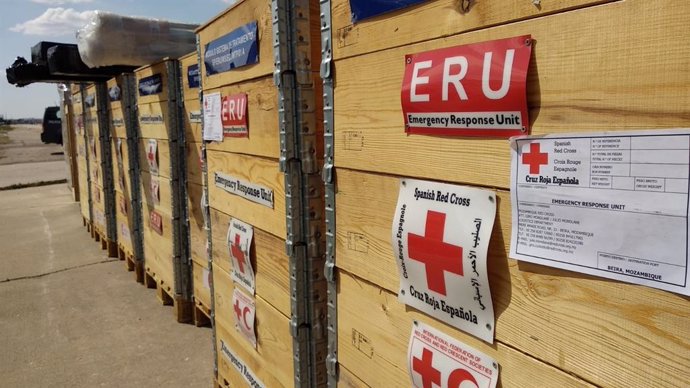 Cruz Roja Española despliega su equipamiento en Mozambique para producir agua po
