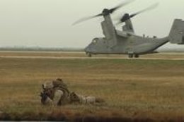 Imagen de la visita del secretario de Estado de EEUU a la base