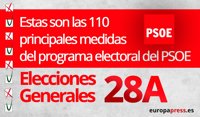 Elecciones 2019: Estas son las 110 principales medidas del programa electoral del PSOE