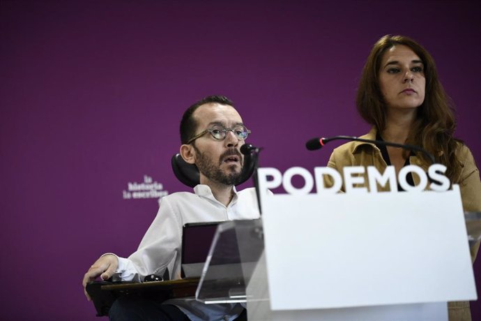 Rueda de prensa de Podemos tras el Consejo de Coordinación 