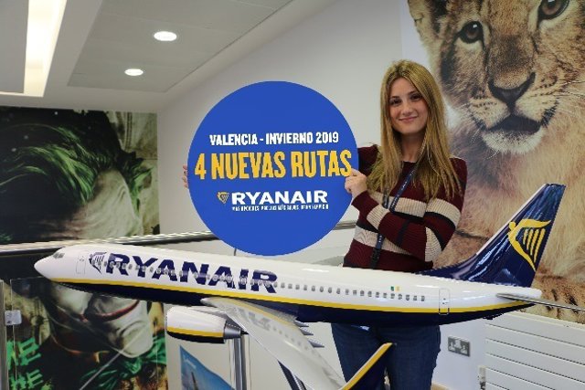 Ryanair anuncia su calendario de invierno 2019 para valencia
